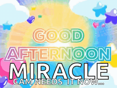 Colorful Good Afternoon Miracle Poster