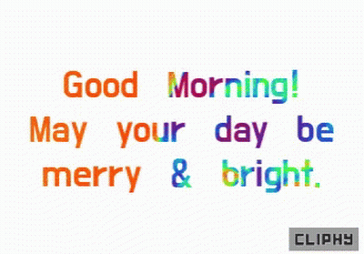 Colorful Good Morning Greeting Card GIF