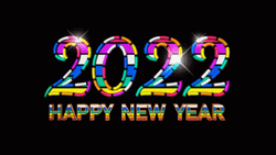 Colorful Happy New Year 2022