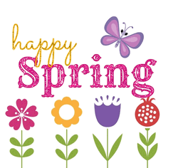 Colorful Happy Spring Animation GIF