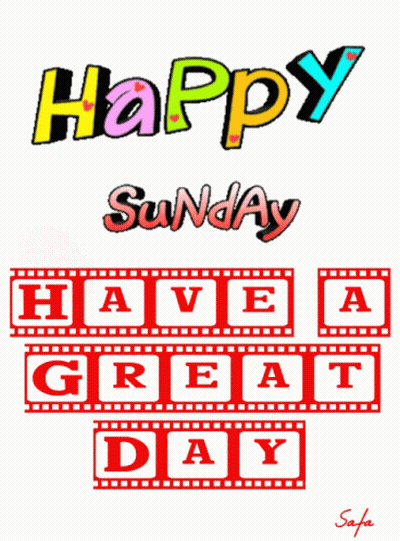 Colorful Happy Sunday Have A Great Day GIF