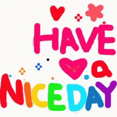 Colorful Have A Nice Day Sticker GIF
