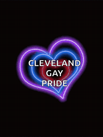 Colorful Heart Cleveland Gay Pride GIF