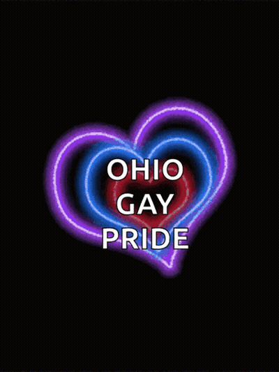 Colorful Heart Ohio Gay Pride GIF