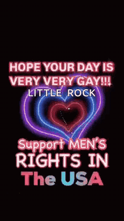 Colorful Heart Saying Hope Your Day Is Very Very Gay Little Rock GIF