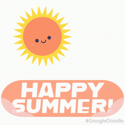 Colorful Hot Air Balloon With Flamingo Happy Summer GIF