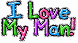 Colorful I Love My Man GIF