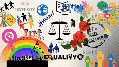 Colorful Icons Diversity Human Equality Safe Zone
