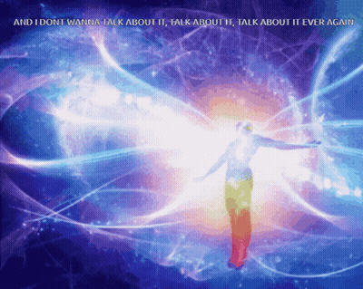 Colorful Image Saying And I Dont Wanna Talk About It GIF