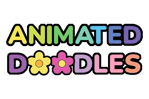 Colorful Logo With Flowers Sticker