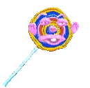 Colorful Lollipop With Smiley Face Sticker