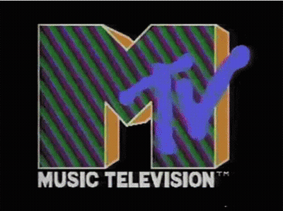 Colorful MTV Logo With Blue T GIF