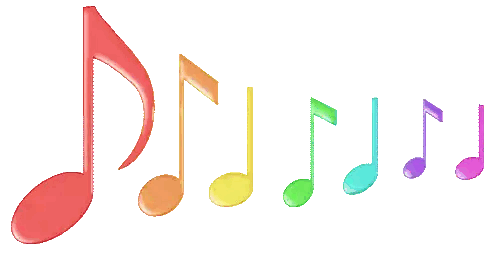 Colorful Music Notes Sticker