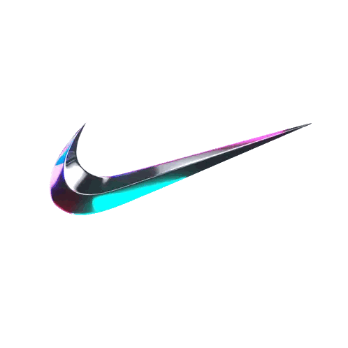 Colorful Nike Swoosh Sticker
