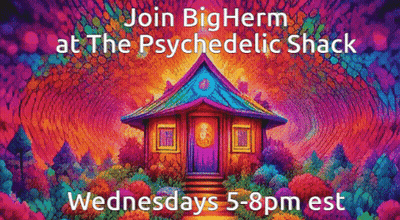 Colorful Painting Of House Join Big Herm At The Psychedelic Shack Wednesdays 5-8Pm EST GIF