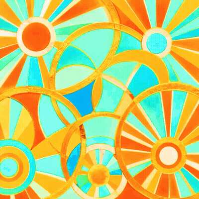 Colorful Painting Saying Keep Going GIF