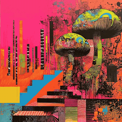 Colorful Painting With Word Spisk GIF