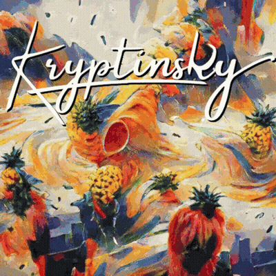 Colorful Pineapple Painting Kryptonsky GIF