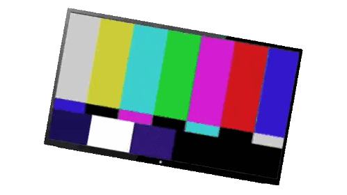 Colorful Rainbow On TV Screen Sticker