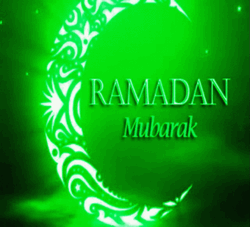 Colorful Ramadan Mubarak Greeting GIF