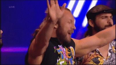 Colorful Shirt Man High Fives Live Sign GIF