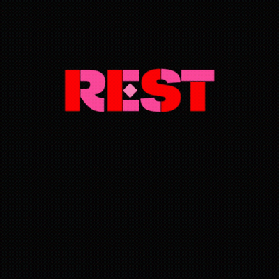 Colorful Sign Reading Rest In Power GIF