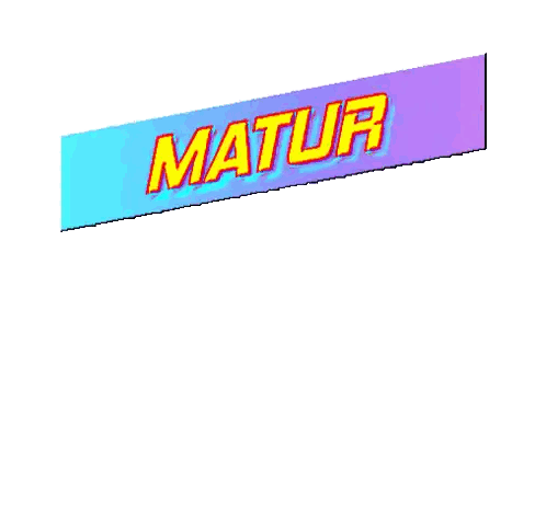 Colorful Sign Saying Matur Nuwun Sanget Sticker