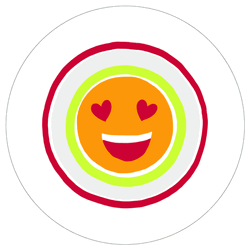 Colorful Smiling Love Emoji  GIF