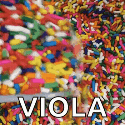 Colorful Sprinkles Viola GIF