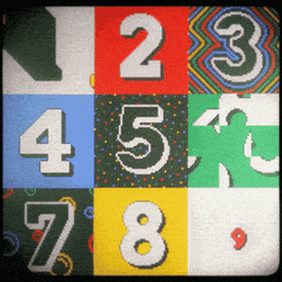 Colorful Squares 1 2 3 4 5 6 7 8 9 GIF