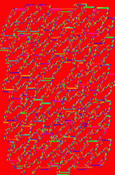 Colorful Stacked Uno Reverse Card Design GIF