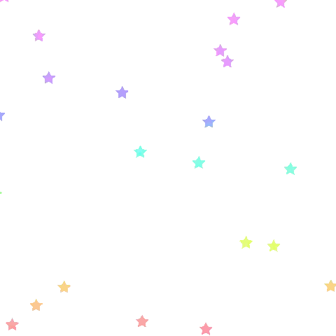 Colorful Star Pattern Sticker