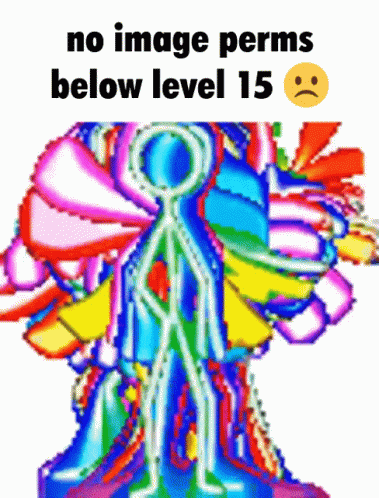 Colorful Stick Figure No Image Perms Below Level 15 GIF