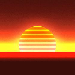 Colorful Sunset Animation