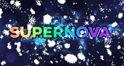 Colorful Supernova Snow Flakes Visual Art GIF