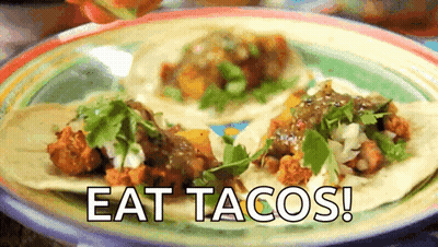 Colorful Tacos Plate Eat Tacos GIF