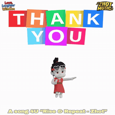 Colorful Thank You Card With Monkey Holding Broken Heart