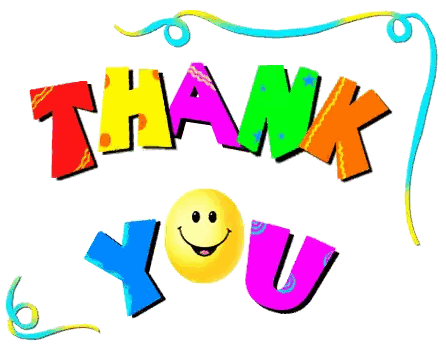 Colorful Thank You Smiley Sign Sticker