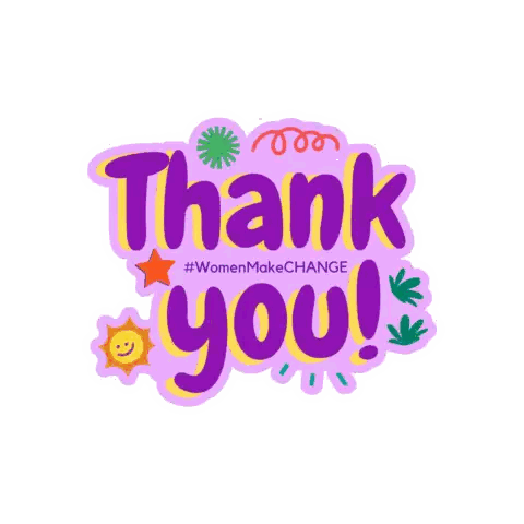 Colorful Thank You Sticker