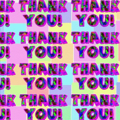 Colorful Thank You Text GIF