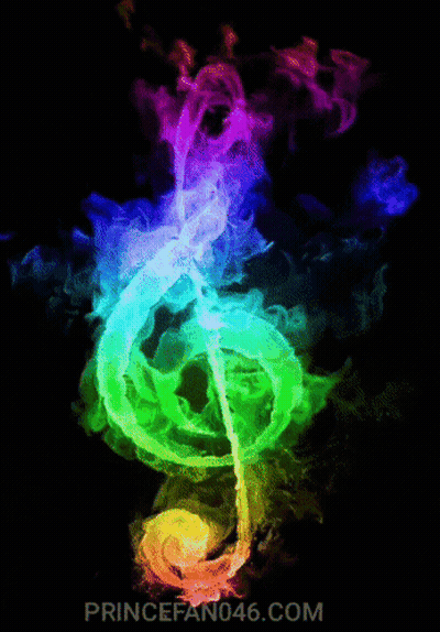 Colorful Treble Clef GIF
