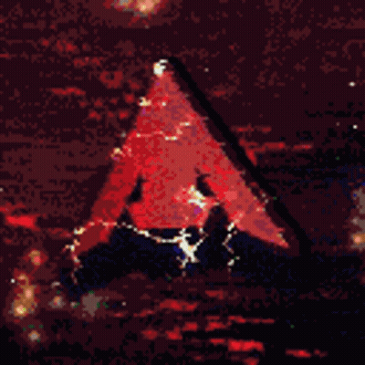 Colorful Triangle With Letter A GIF