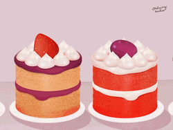 Colorful Two-layered Cakes