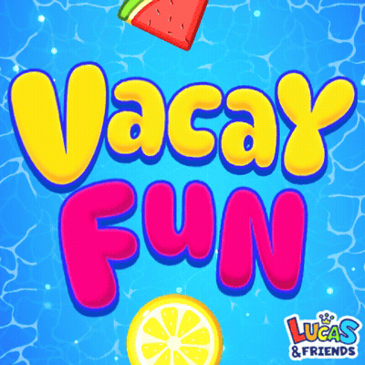 Colorful Vacay Fun Lucas & Friends Advertisement GIF