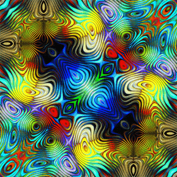 Colorful Water Wave Like Motion Kaleidoscope GIF