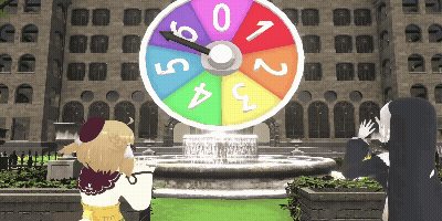 Colorful Wheel With Numbers 0-7 GIF