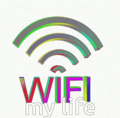 Colorful Wifi Symbol Wifi My Life GIF