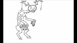 Colorless Cartoon  Asking Crackhead Question GIF