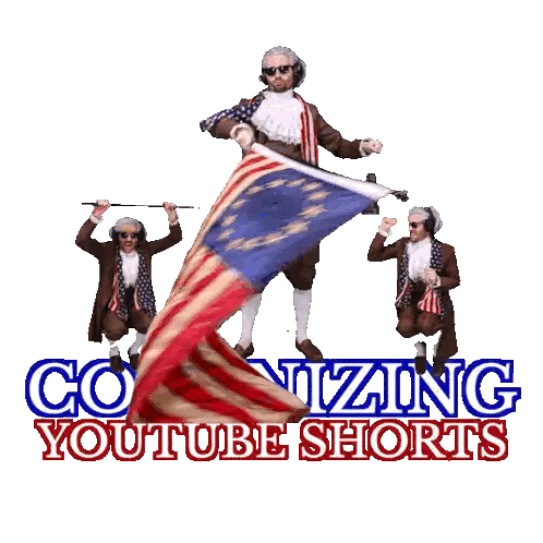 Colt Zing YouTube Shorts Logo Man Holding Flag Sticker