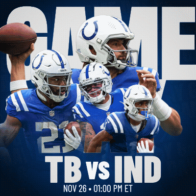 Colts Vs Bengals Football Game Poster GIF